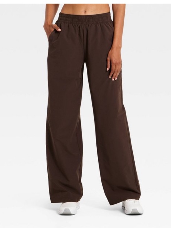 all in motion Pants - Women’s Mid Rise Wide Leg Travel Pants - Brown. S